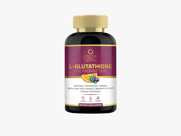 Oliza Natural Glutathione 500 mg With Collagen, Vitamin C And Alpha Lipoic Acid 60 Capsules