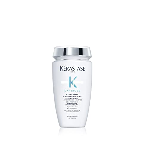 KERASTASE Symbiose Antidandruff Crème Shampoo | Cleanses and Hydrates Scalp & Hair | For Scalps Prone to Dandruff | Sulfate-Free | Formulated with Zinc Pyrithione| 8.5 Fl Oz