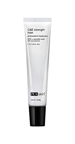 PCA SKIN C&E Strength Max Antioxidant Corrective Cream - Anti Aging Face Serum with Maximum Strength Vitamins C&E for Brightening Dark Spots & Minimizing Fine Lines & Wrinkles , 1 Fl Oz (Pack of 1)