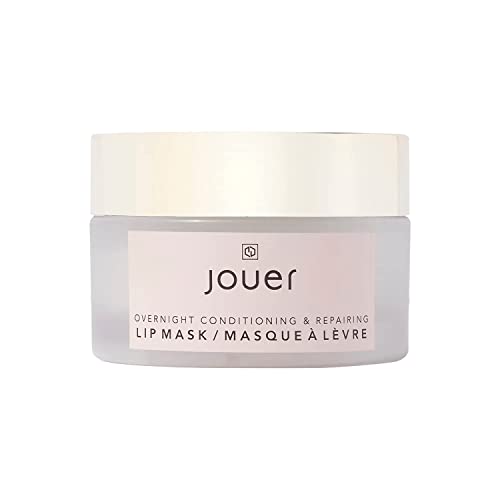 Jouer Conditioning & Repairing Lip Mask – Overnight Lip Mask for Dry Lips - Moisturizing Overnight Lip Balm - Maxi Lip for Plumper Lips and Visual Fullness - Formulated with Jojoba Oil and Grapeseed Oil for Hydration