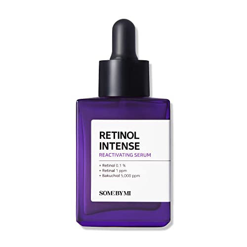 SOME BY MI Retinol Intense Reactivating Serum - 1.01Oz, 30ml - Mild 0.1% Retinol Serum for Anti-Aging and Glass Skin - Improvement of Post Acne Marks, Skin Texture and Elasticity - Facial Skin Care