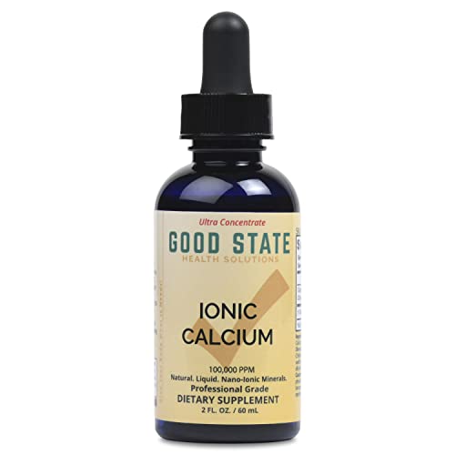 Good State Liquid Ionic Calcium Ultra Concentrate - 10 Drops Equals 50 Mg - 100 Servings Per Bottle 1.6fl. oz