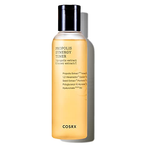 COSRX Full Fit Propolis Synergy Toner, 150ml / 5.07 fl.oz | Instant Moisture Boosting Korean Toner | Propolis 72.6%, Honey 10.7%, Panthenol | Korean Skin Care, Paraben Free, Not Tested on Animals