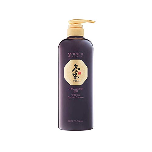 Daeng Gi Meo Ri- Ki Gold Premium Shampoo, Promoting Hair Growth, Effectively Moisture to Dry and Rough Hair, No Artificial Color, 26.3 Fl Oz