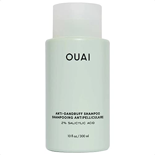 OUAI Anti-Dandruff Shampoo with Salicylic Acid. Gentle Hair Cleanser for Flaky and Dry Scalp. Reduce Itching, Redness, and Irritation (10 Fl Oz / 300ml)