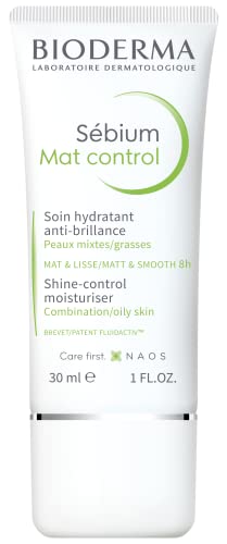 Bioderma - Sébium Mat Control - Mattifying and Moisturizing Face Cream - Daily Moisturizing Cream for Combination to Oily Skin Control