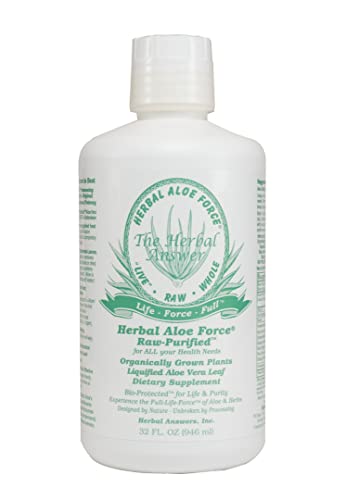 Herbal Answers Herbal Aloe Force Aloe Vera and Herbal Dietary Supplement, 32 fl oz