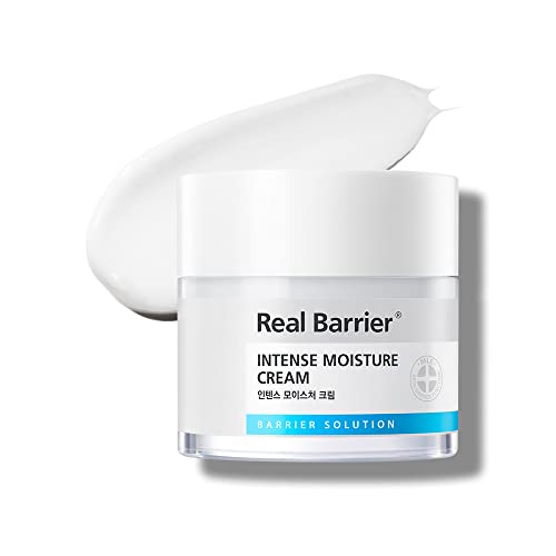 Real Barrier Intense Moisture Cream (Renewal), Facial Moisturizer for Sensitive Skin, Hypoallergenic Fast Deep Hydration for Dry Skin, Recovering Damaged Skin Barrier, Kbeauty 1.7 Fl. Oz, 50ml