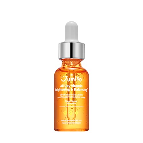 JUMISO All Day Vitamin Serum, Brightening & Balancing Facial Serum, Mother's Day, Gift, Vitamin C, A, B, D, E , Serum with Vitamin, Korean Skincare, Skin brightening, soothing, Vegan serum, Vitamin tree extract 86.14%, Niacinamide 20,000ppm,1.01 fl oz (se