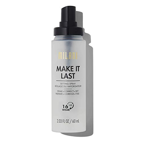 Milani Make It Last 3-in-1 Setting Spray and Primer- Prime + Correct + Set (2.03 Fl. Oz.) Makeup Finishing Spray and Primer - Long Lasting Makeup Primer and Spray