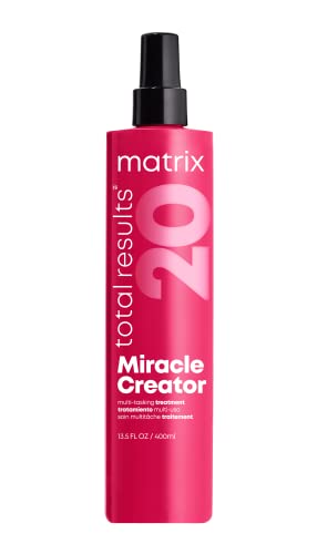 Matrix Total Results Miracle Creator | Ultimate Strengthening Leave-In Conditioner | Moisturizing Heat Protectant & Detangler Spray | For Damaged Hair | Sulfate Free | 13.5 Fl. Oz