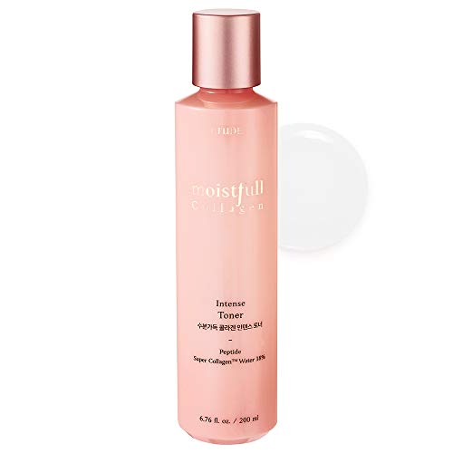 ETUDE HOUSE Moistfull Collagen Intense Facial Toner 200ml | Intense Hydrating Super Collagen Skin Care Toner | Korean Facial Moisturizing Toner with Low-Molecular Peptides Included for All Skin Type