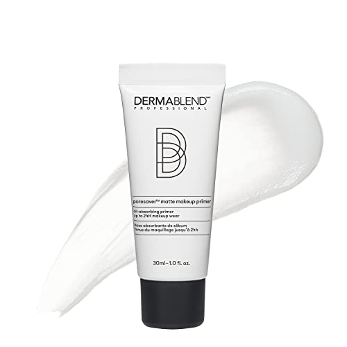 Dermablend Poresaver Matte Primer Face Makeup for Oily Skin, Lightweight Pore Minimizing & Blurring Face Primer, 24HR Wear, 1.0 Fl. Oz.