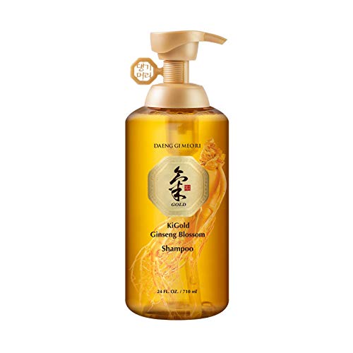 Daeng Gi Meo Ri- Ki Gold Ginseng Blossom Shampoo, Real Ginseng Inside!, Medicinal Herbal Shampoo, Hair Growth, Preventing Hair Loss, 24.01 Fl Oz (Pack of 1)