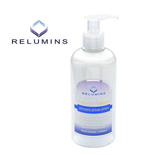 Relumins 3 Bottles of Authentic Advance White Stem Cell Therapy Intensive Repair Lotion- Most Advanced Skin Lightening & Repair