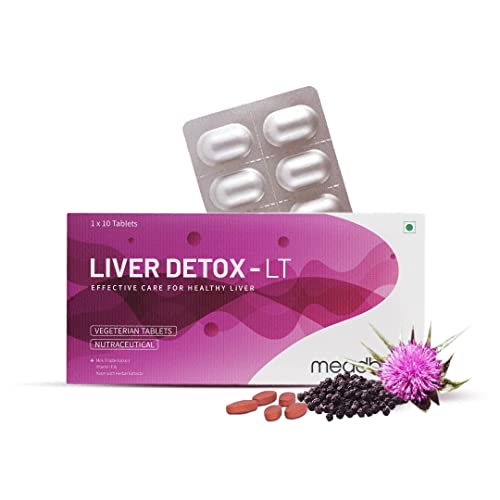 Miri Liver Detox Supplement for Men and Women with 600Mg of Milk Thistle for Healthy Liver | Helps in Cleanse Liver, Natural Protection Against Fatty Liver -10 Vegetarian Tablets