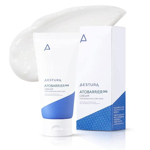 AESTURA ATOBARRIER365 Cream with Ceramide, Korean Skin Barrier Repair Moisturizer, 100-hour Lasting Hydration for Dry & Sensitive Skin, Cruelty Free, Hypoallergenic, Korean Skin Care, 2.7 Fl Oz