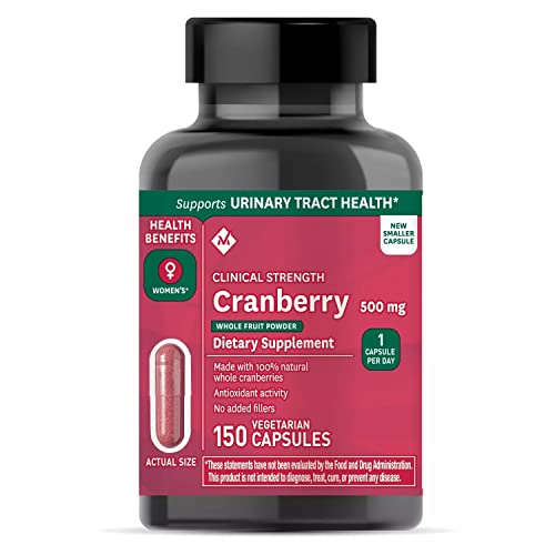 Members Mark Clinical Strength Cranberry Dietary Supplement, 500mg (150 Count)