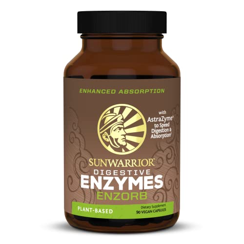 Sunwarrior Digestive Enzymes Probiotic | Plant Based & Vegan with Spore Based Probiotic Essential Supplements to Support Optimal Health for Men & Women Digestive Enzyme Supplements | Enzorb