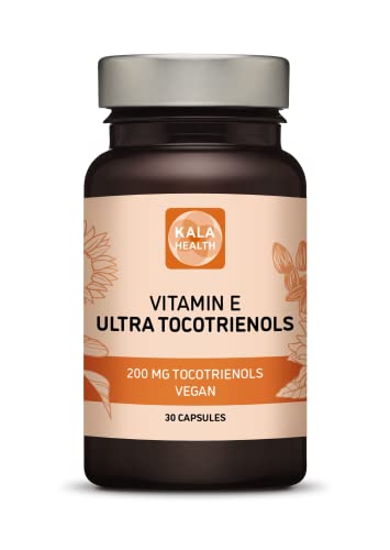 Kala Health Ultra Tocotrienol 200mg Vitamin E Vegan – All 4 tocotrienols - Tocopherol Free - Supports Immune Health & Antioxidant Health Tocotrienols Supplement