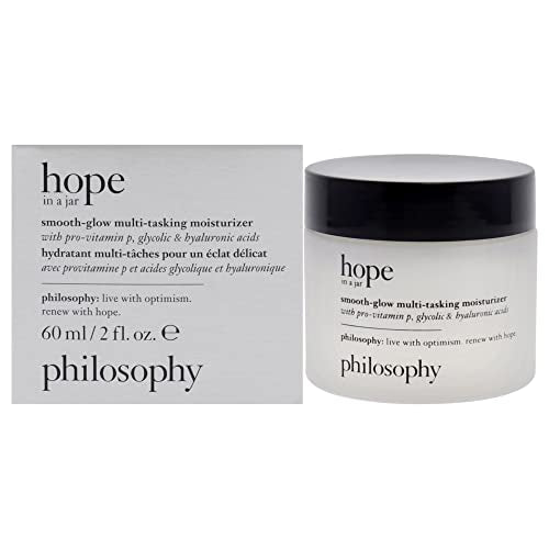 philosophy renewed hope in a jar smooth glow multi-tasking moisturizer, 2 Fl. Oz.