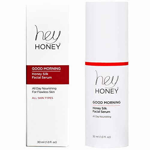 Hey Honey Good Morning Honey Silk Facial Serum | Daily Moisturizer, Replenishes and Protects Skin | Doubles As An Active Moisturizing Makeup Primer | 1 oz