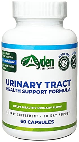 D-Mannose Urinary Tract UT Health Support Formula – 1,350 mg, Natural, Herbal Detox Cleanse & Flush Supplement, Men & Women, Helps Bladder Function, Cranberry, Hibiscus, Dandelion, 60 Capsules