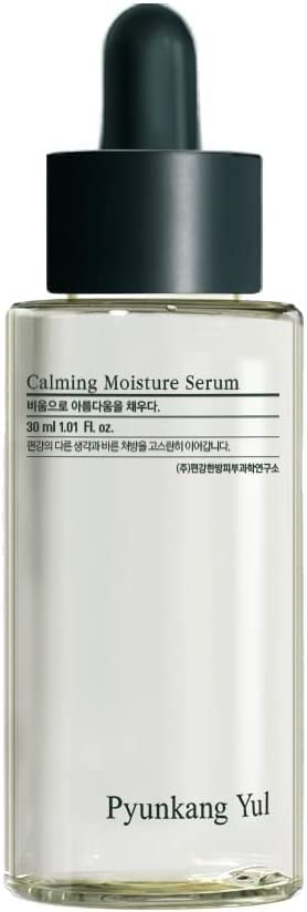 PYUNKANG YUL Calming Moisture Serum for Strong Daily Moisturizing Power, Skin Revival & Soothing Care with Centella Asiatica, Tea Tree, 5 Hyaluronic Acids, Ceramide | Korean Skin Care Moisturizing Serum | Safe on Acne Prone and Sensitive Skin - 30ml 1 Fl.