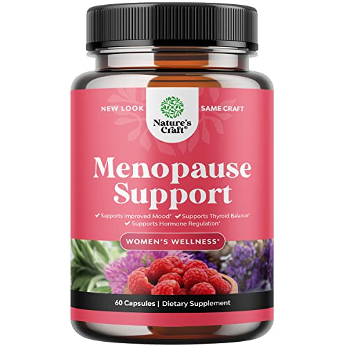 Herbal Menopause Supplement for Women - Perfect for Estrogen Balance Night Sweats & Hot Flashes Menopause Relief - Black Cohosh for Menopause and Hot Flash Relief with Chasteberry & Dong Quai 60ct