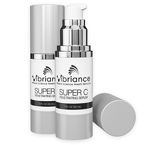 Vibriance Super C Serum for Mature Skin, All-In-One Formula Hydrates, Firms, Lifts, Targets Age Spots, Wrinkles, and Smooths Skin, 1 fl oz (30 ml), Pack of 2