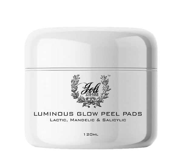 Joli Luminous Glow Peel Pads with Glycolic Acid-Exfoliating -Anti Aging Facial Pads to Brighten the Skin for all skin types 5.61 Oz