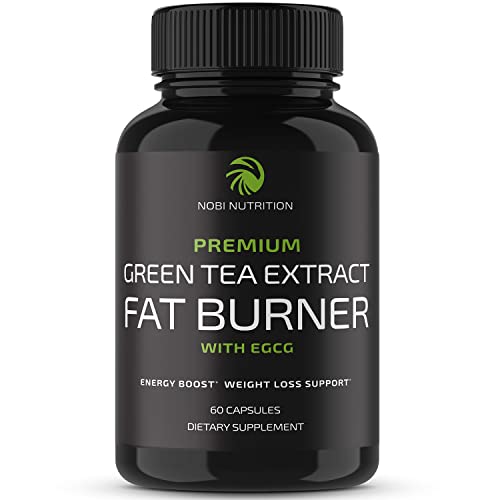 Green Tea Extract Weight Loss Pills to Reduce Belly Fat | Green Coffee Bean Extract Appetite Suppressant & Fat Burner for Women and Men | Vegan, Gluten-Free Fat Burner Supplement | 60 Capsules