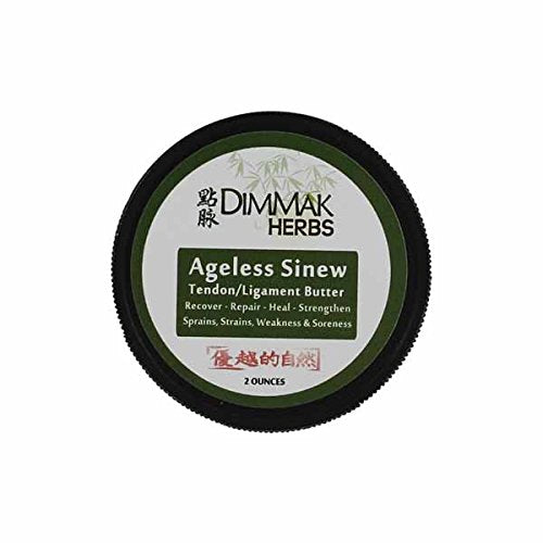 Dimmak Herbs - Ageless Sinew Butter a Tendon and Ligament Balm For Pain Relief & Tendinitis w/ Shea, Mango and Cocoa Butter for a Luxurious Feel 2 Oz