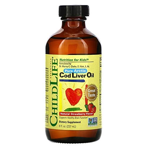 Child Life Cod Liver Oil, Glass Bottle, 8-Ounce