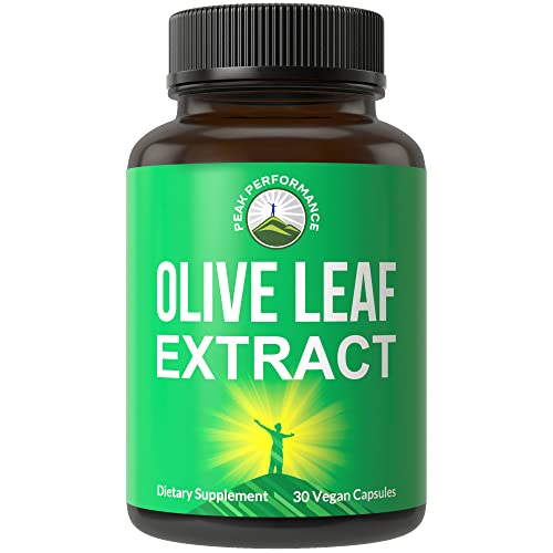 Olive Leaf Extract Capsules. Pure High Strength In Vegan Capsules with 20% Oleuropein, High Antioxidants. Supports Optimal Immune Health. Pills For Men And Women. USA Tested Supplement