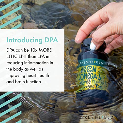 Feshield Riser Freshfield Vegan Omega 3 DHA Supplement: Premium Algae Oil, 2 Month Su ...