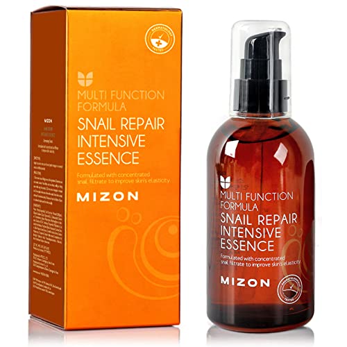 MIZON Snail Line, Snail Repair Intensive Essence, Improves Skin, Wrinkle-Care, Smooth Skin, Korean Skincare (3.38 fl oz)