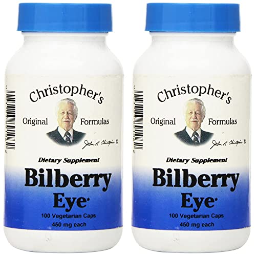 Dr. Christopher's Formula Bilberry Eye, 100 Count (Pack of 2)