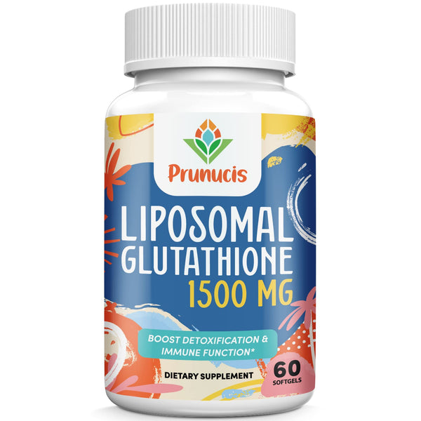 2400MG Liposomal Glutathione, Reduced L-Glutathione, Glutathione Supplement with Vitamin C, Master Antioxidants, Enhanced Absorption - Non GMO Antioxidant Supplements, Immune System, 60 Softgels.