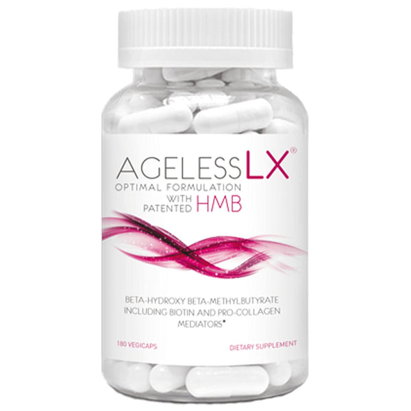 AgelessLX Supplement for Women with HMB, Collagen Enhancers Vitamin D3 and K2, Horsetail and Biotin - Builds Lean Sculpted Muscle, Glowing Skin and Thicker, Stronger Hair and Nails